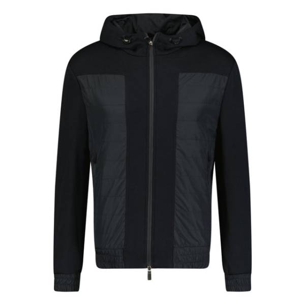 Canali Black Edition Tonal Hooded Hi-Tech Jacket