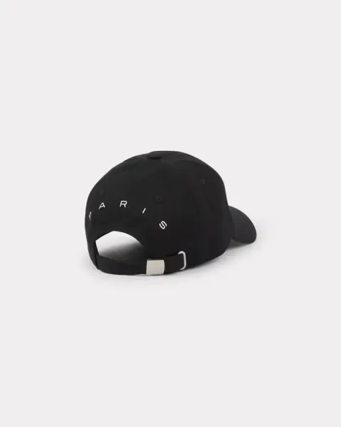 KENZO- Kenzography Black Cotton Baseball Cap