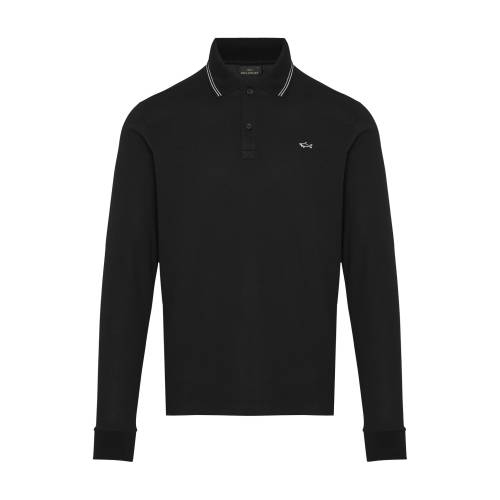 Paul & Shark Logo-Embroidered Polo Long Sleeve