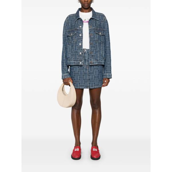  KENZO Weave Mini Skirt