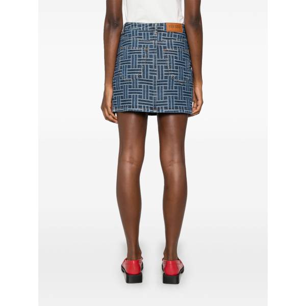  KENZO Weave Mini Skirt