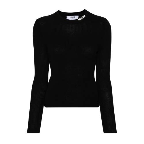 MSGM Intarsia-Logo Sweater