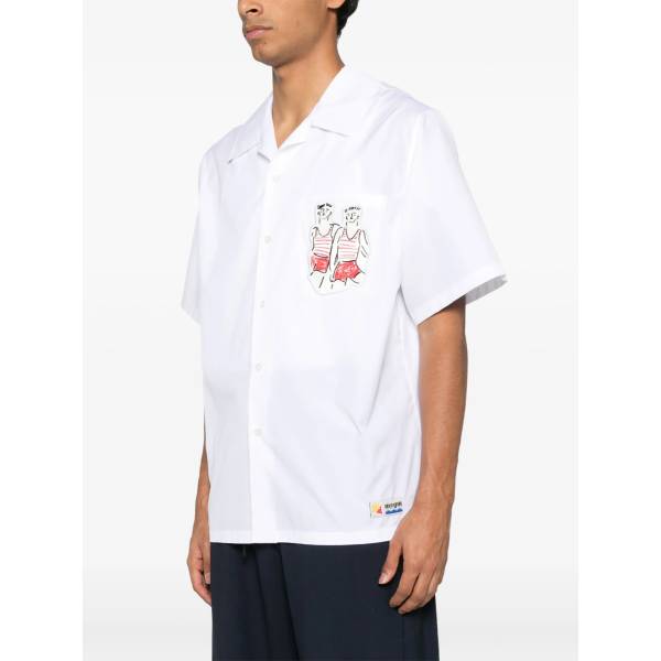 MSGM X Luke Edward Hall Sailors in Love Patch Shirt