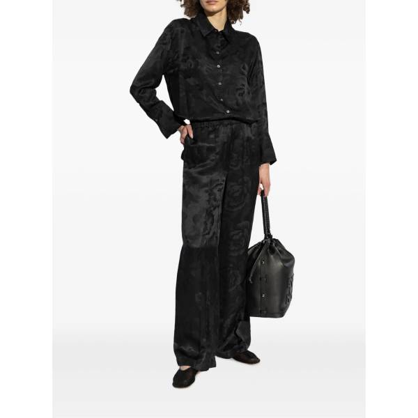 KENZO Silk-Blend Straight Pants