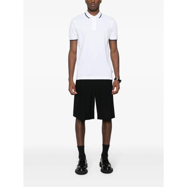BOSS Logo-Rubberised Cotton Polo Shirt