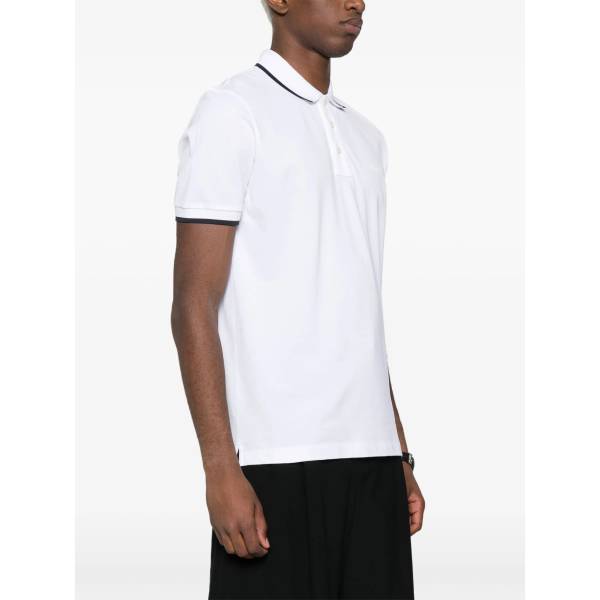 BOSS Logo-Rubberised Cotton Polo Shirt