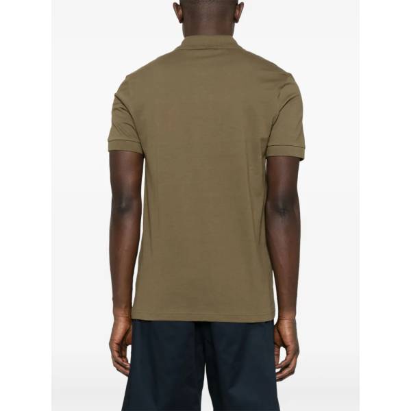 BOSS Logo-Patch Stretch-Cotton Polo Shirt