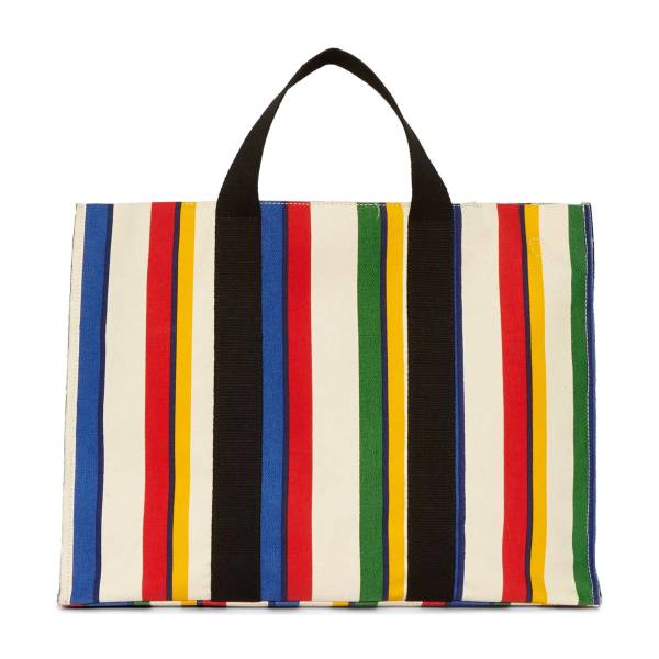 MSGM Striped Tote Bag