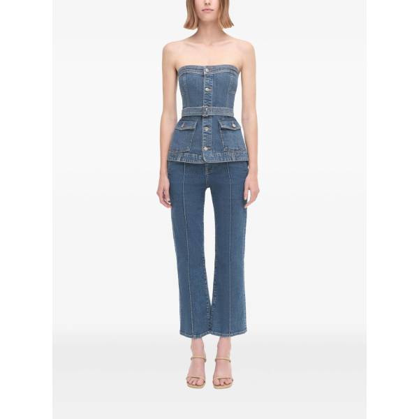 Simkhai Cyan Bustier Top