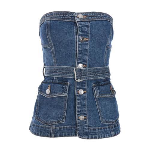 Simkhai Cyan Bustier Top