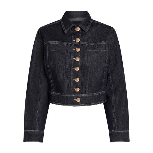 Karl Lagerfeld Cropped Denim Jacket