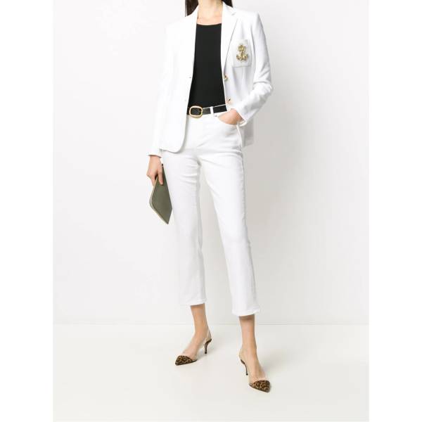 Lauren Ralph Lauren Single-Breasted Logo Blazer