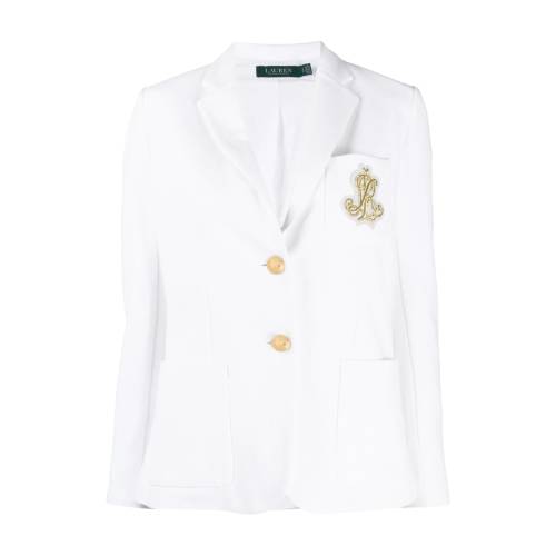 Lauren Ralph Lauren Single-Breasted Logo Blazer