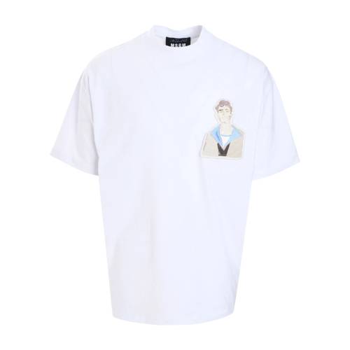 MSGM Patch-Detail T-Shirt