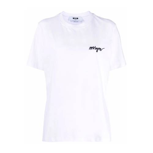 MSGM Chest-Logo Crew Neck T-Shirt