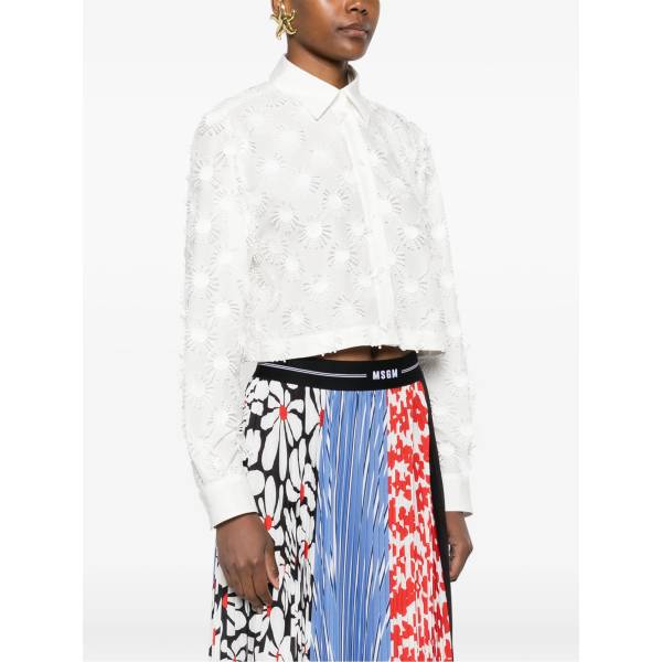 MSGM Embroidered Shirt