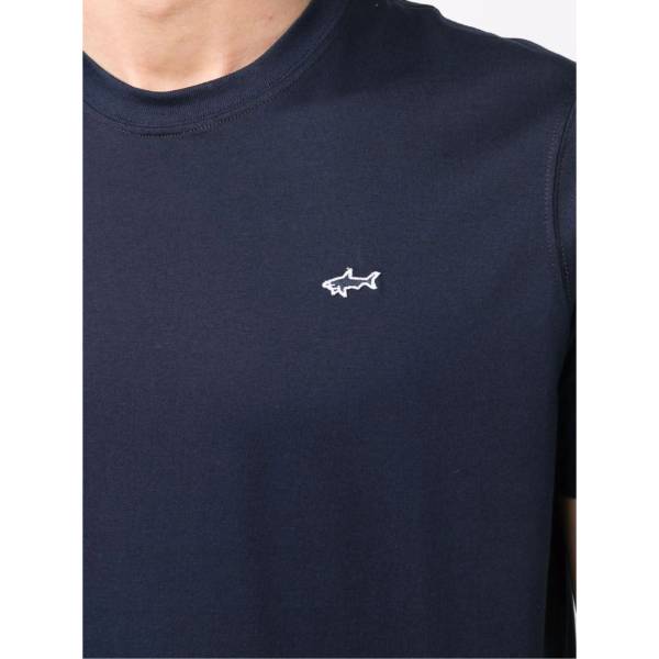 Paul & Shark Logo Patch Cotton T-Shirt | Extended Sizes