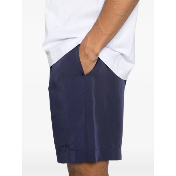 MSGM Logo-Embroidered Shorts