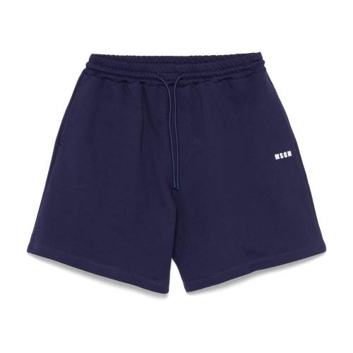 MSGM Logo-Print Shorts