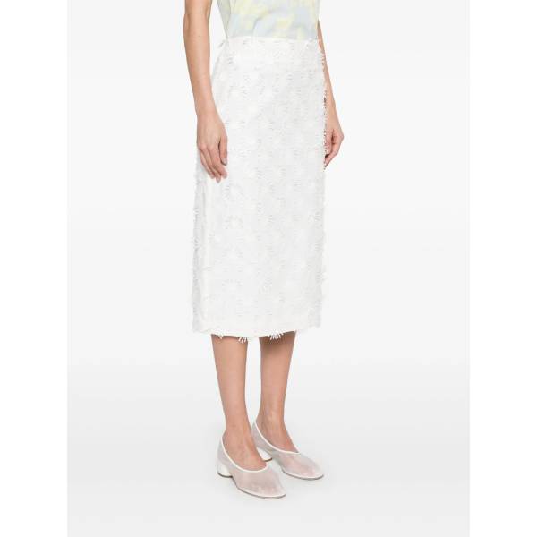 MSGM Appliqué-Detail Midi Skirt