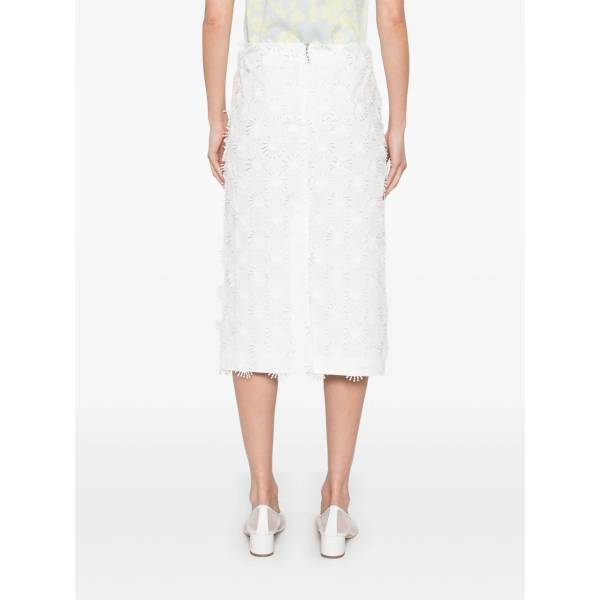 MSGM Appliqué-Detail Midi Skirt