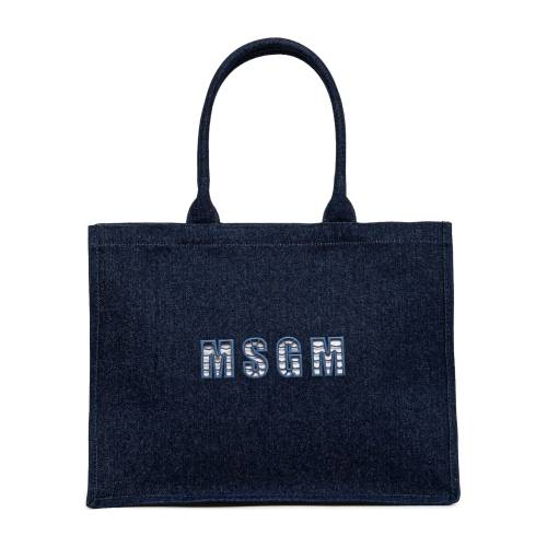 MSGM Logo-Appliqué Tote Bag