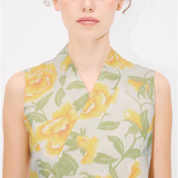 KENZO Peonies Kimono Waistcoat