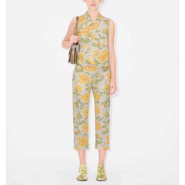 KENZO Peonies Kimono Waistcoat